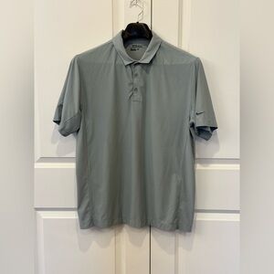 Nike Polo Shirt Men Large Gray Tour Performance Golf Short Sleeve